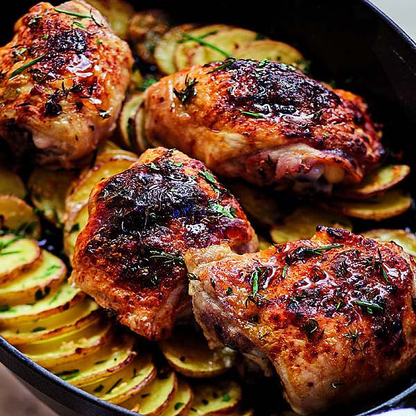 Skillet-Roasted Chicken & Potatoes Recipe