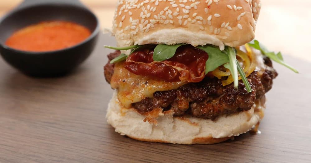 Spanish Burger with Pickled Shallots Recipe