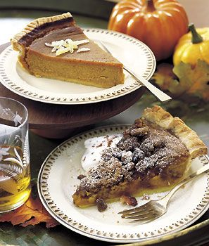 Spiced Pumpkin Pie with Chocolate Pinon Nut Streusel Recipe