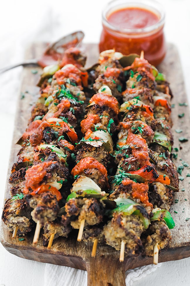 Italian Skewers with Sausage