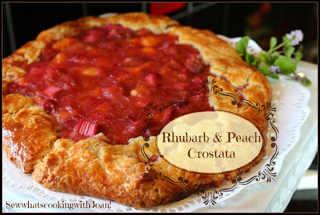 Summer Peach and Rhubarb Crostata Recipe