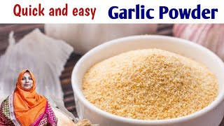Sunny's Simple Homemade Garlic Powder