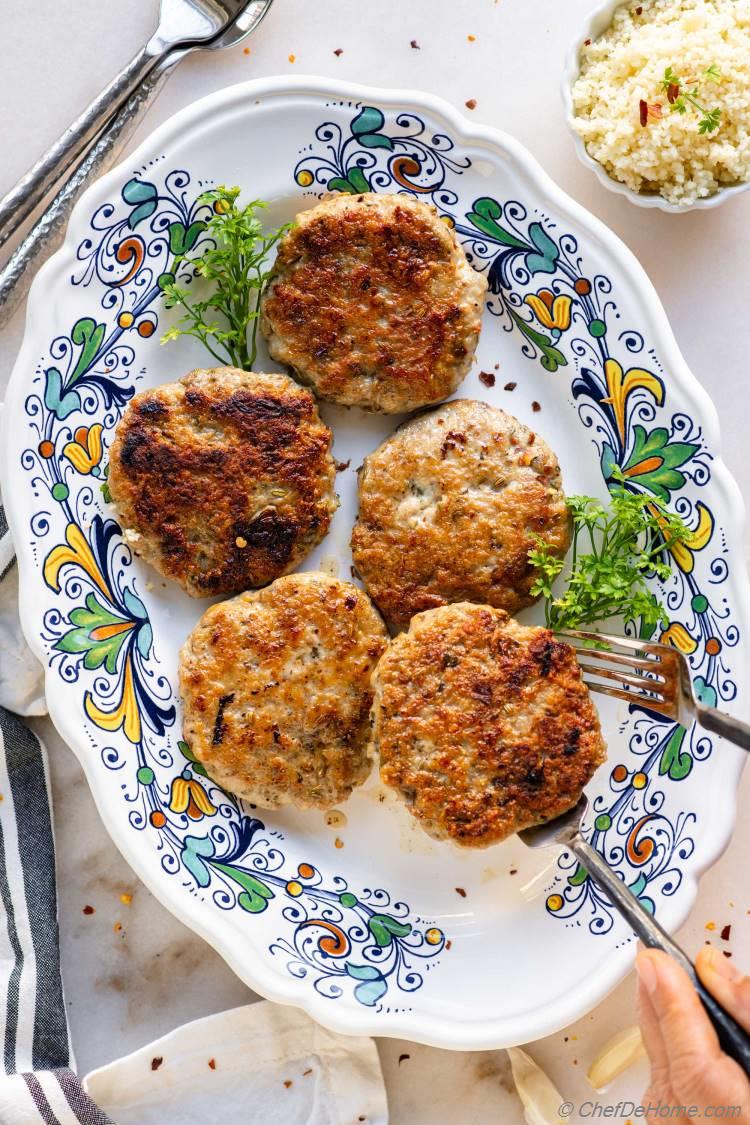 Sweet Italian Chicken Sausage Patties Recipe