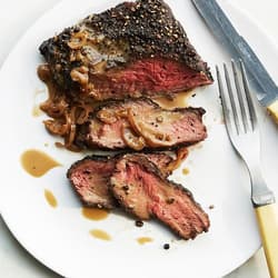 Szechwan-Marinated Flat Iron Steak Recipe