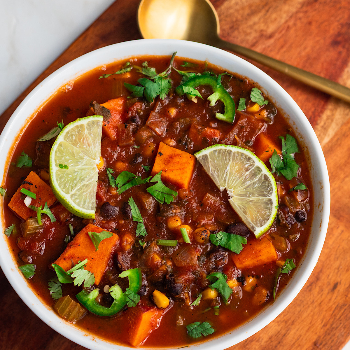 Vegan Black Bean and Sweet Potato Soup Recipe