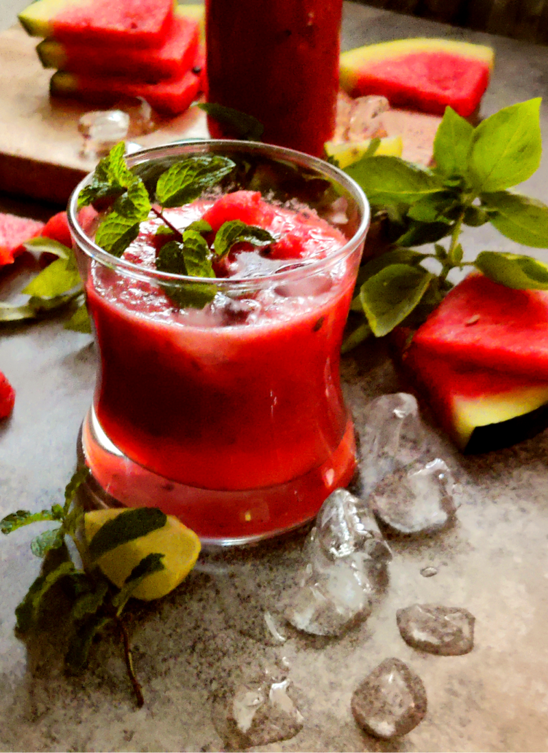 Watermelon-Basil Cooler Recipe