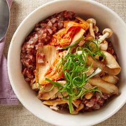 Whole-Grain Mushroom and Kimchi Brown Rice Recipe Kitchen