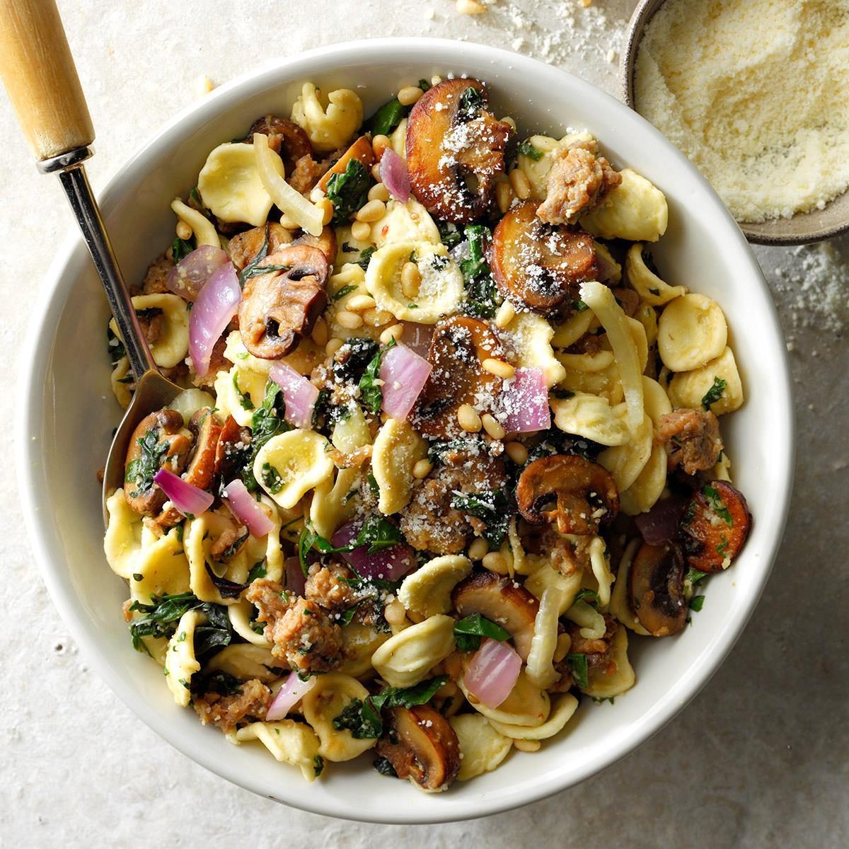 Whole-Wheat Pasta with Sausage and Swiss Chard Recipe