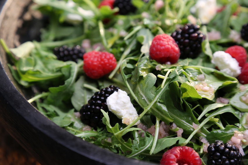Arugula, Raspberry and Blackberry Salad Recipe