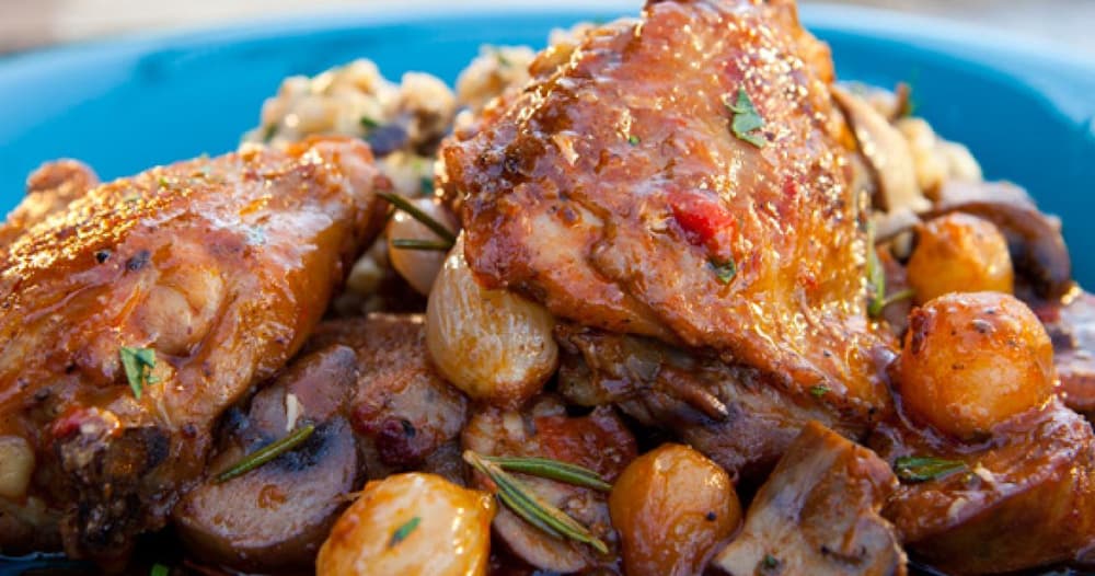 Chicken Thigh and Fennel Sausage Cacciatore "Hunter Style" Recipe