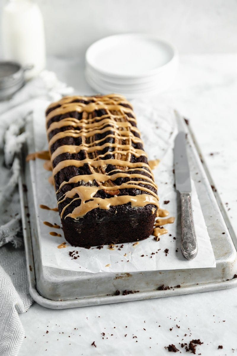 Chocolate Peanut Butter Banana Bread Recipe