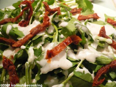 Chopped Red Onion, Horseradish, and Watercress Salad Recipe