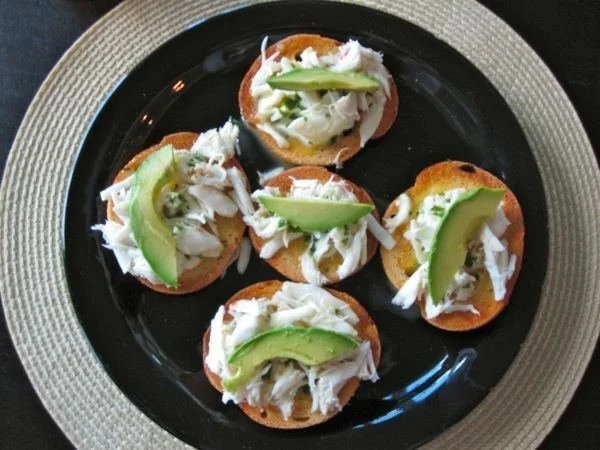 Crab and Avocado Crostini Recipe