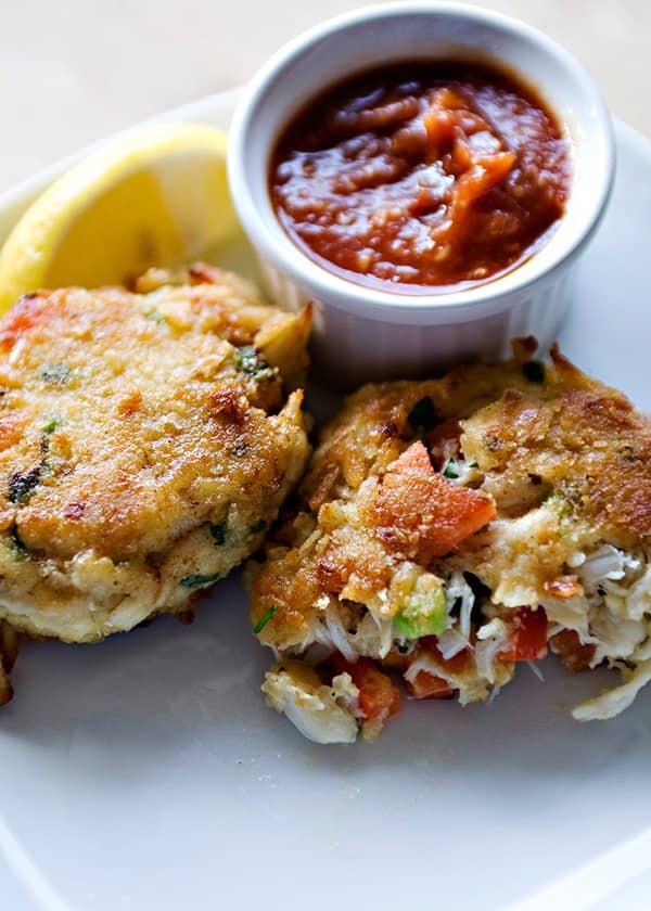 Crab Cakes with Cocktail Sauce Recipe