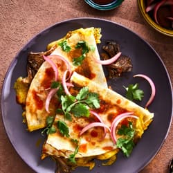 Crispy Open-Faced Quesadillas Recipe