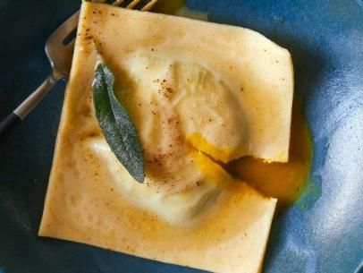 Duck Egg Ravioli, Sheep's Milk Ricotta and Almond Brown Butter Recipe