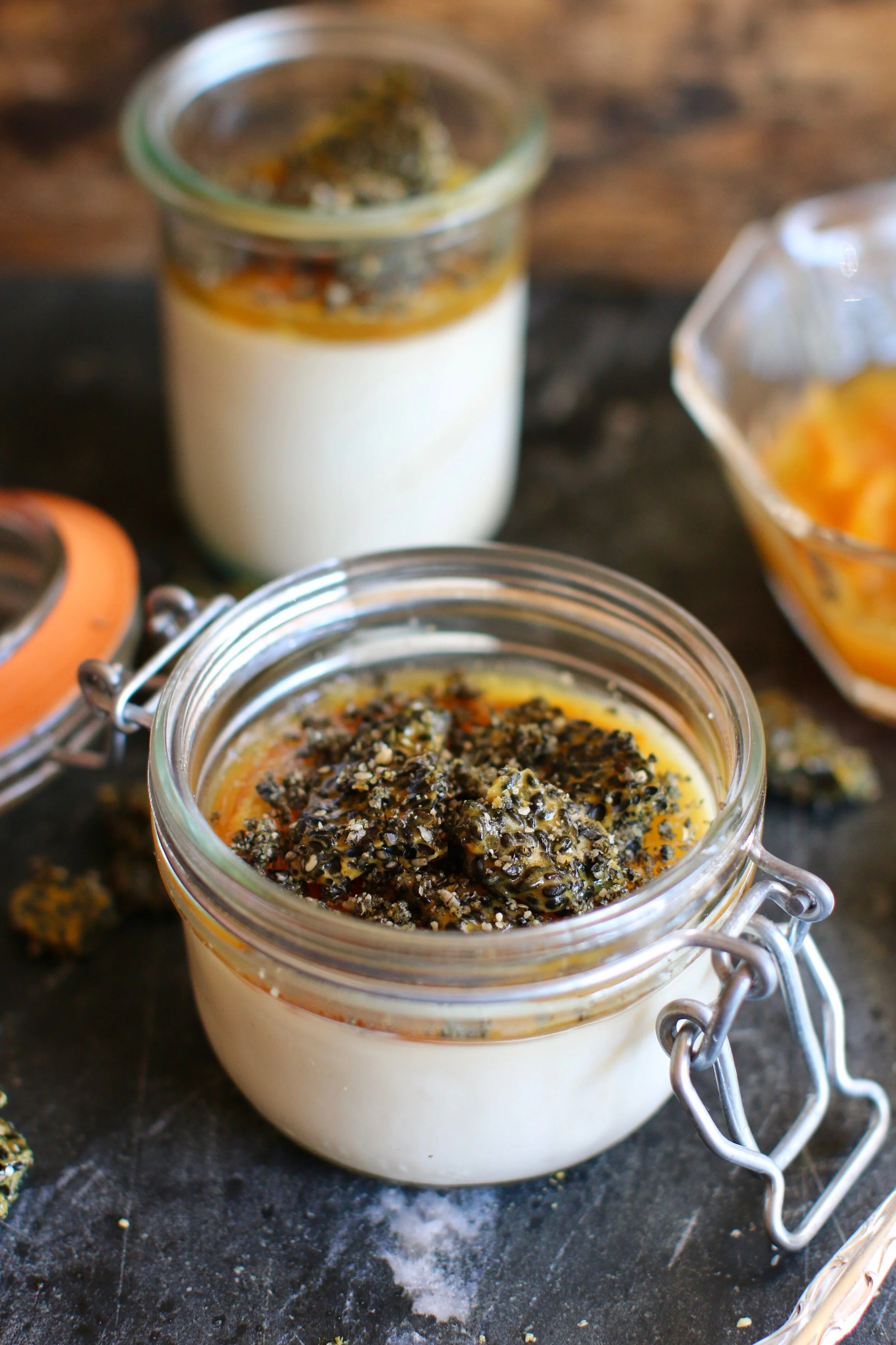 Earl Grey Panna Cotta with Cereal Brittle Recipe