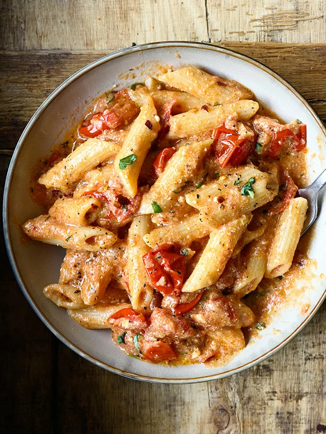 Five Minute Tomato Sauce with Ricotta and Parmigiano Recipe