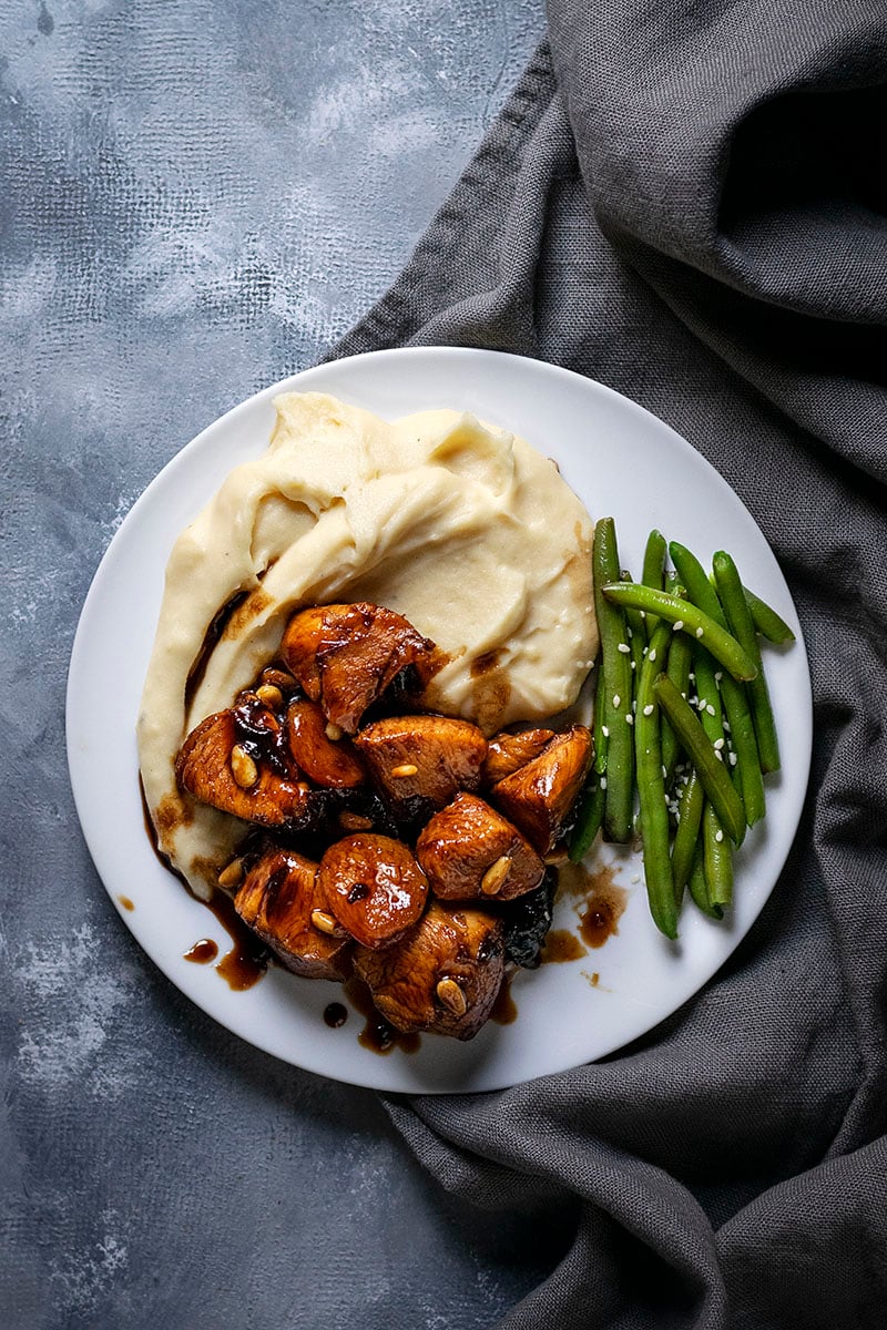 Glazed Chicken with Dried Fruit and Parsnips Recipe