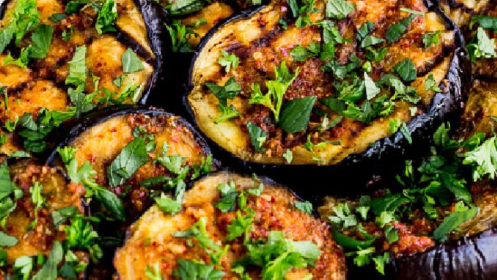 Grilled Eggplant with Fermented Chili Recipe