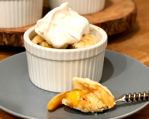 Mini, Individual Peach Cobblers