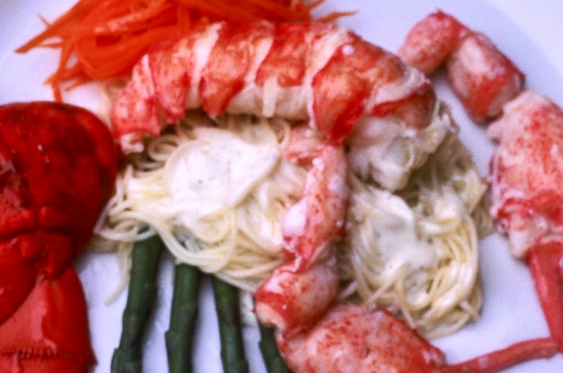 Lobster with White Chocolate Vanilla Bourbon Sauce Recipe
