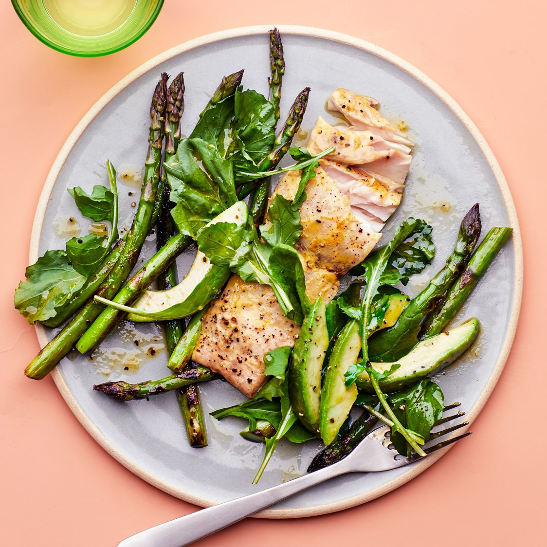 Mahi Mahi with Watercress and Arugula Salad with Melon and Pickled Onions Recipe
