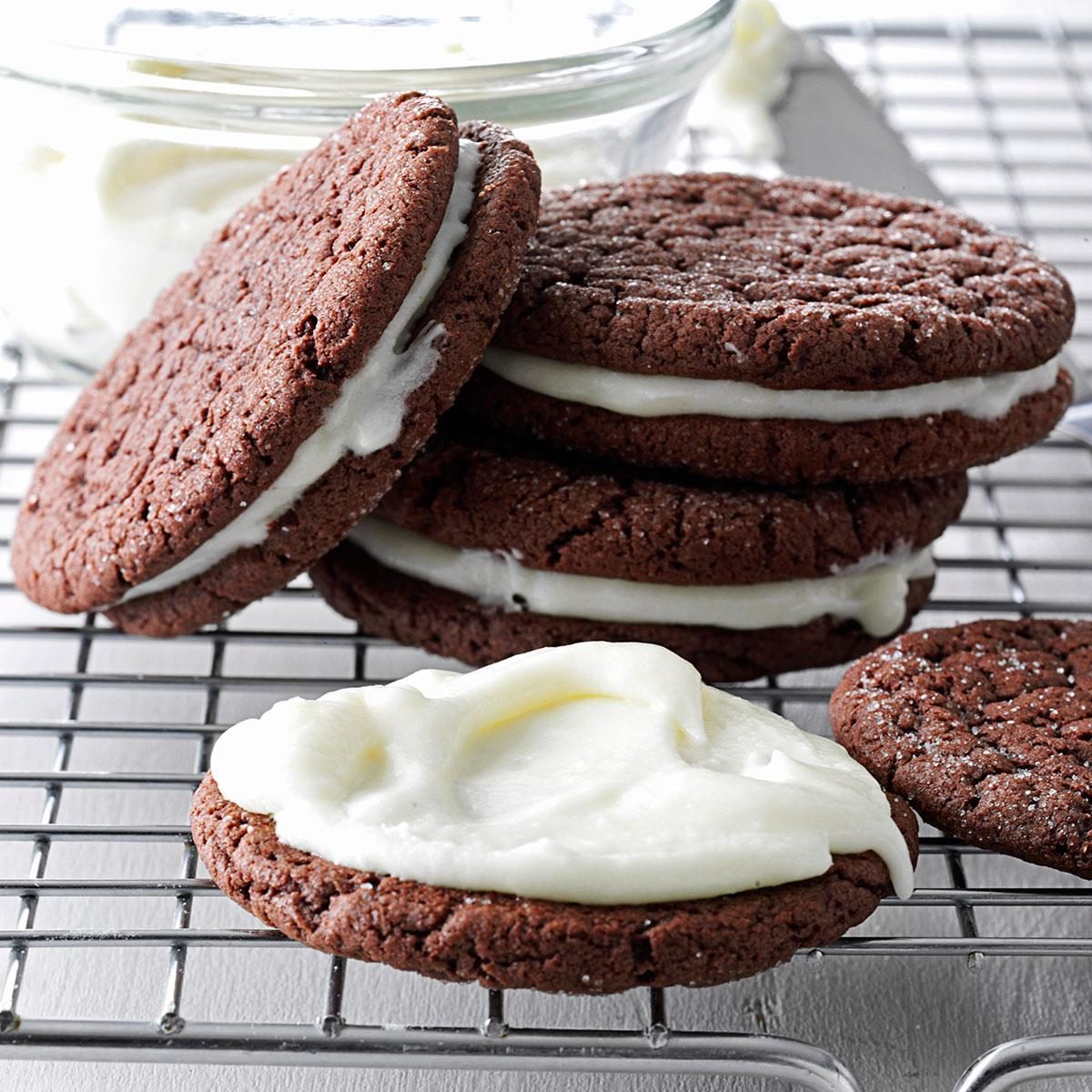 Peppermint Patty Sandwich Cookies Recipe