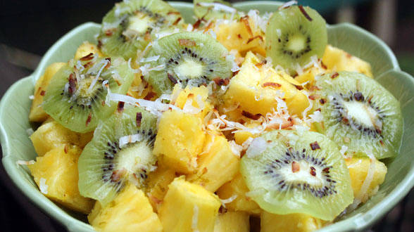 Pineapple with Lime and Coconut Recipe