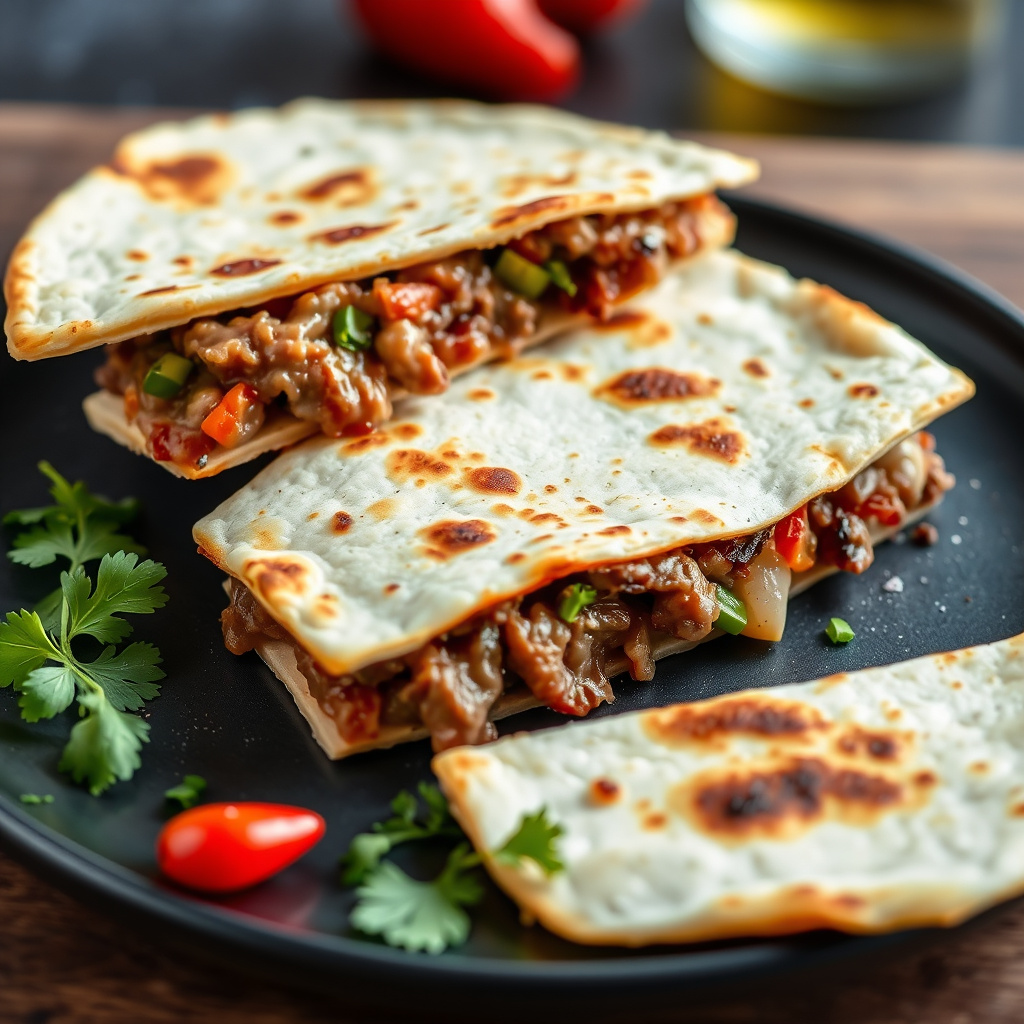 Rib-Eye and Anaheim Chile Quesadilla Recipe