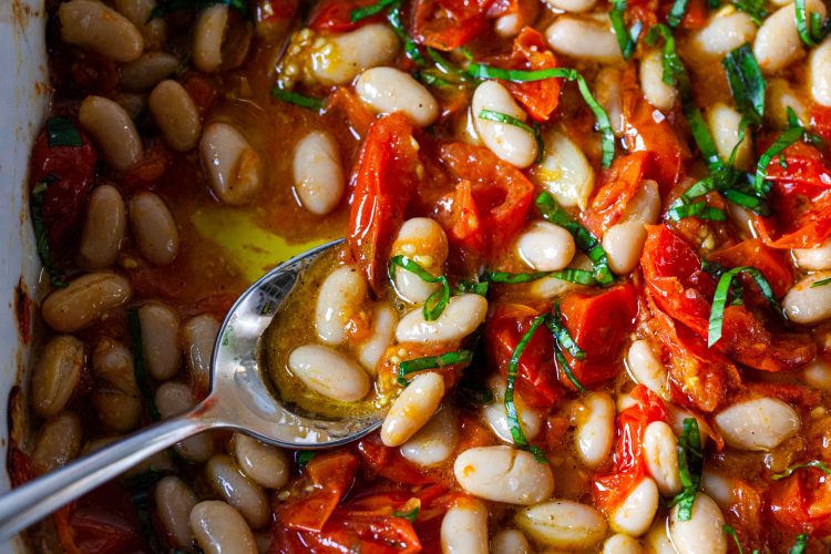 Roasted Beans and Tomatoes Recipe