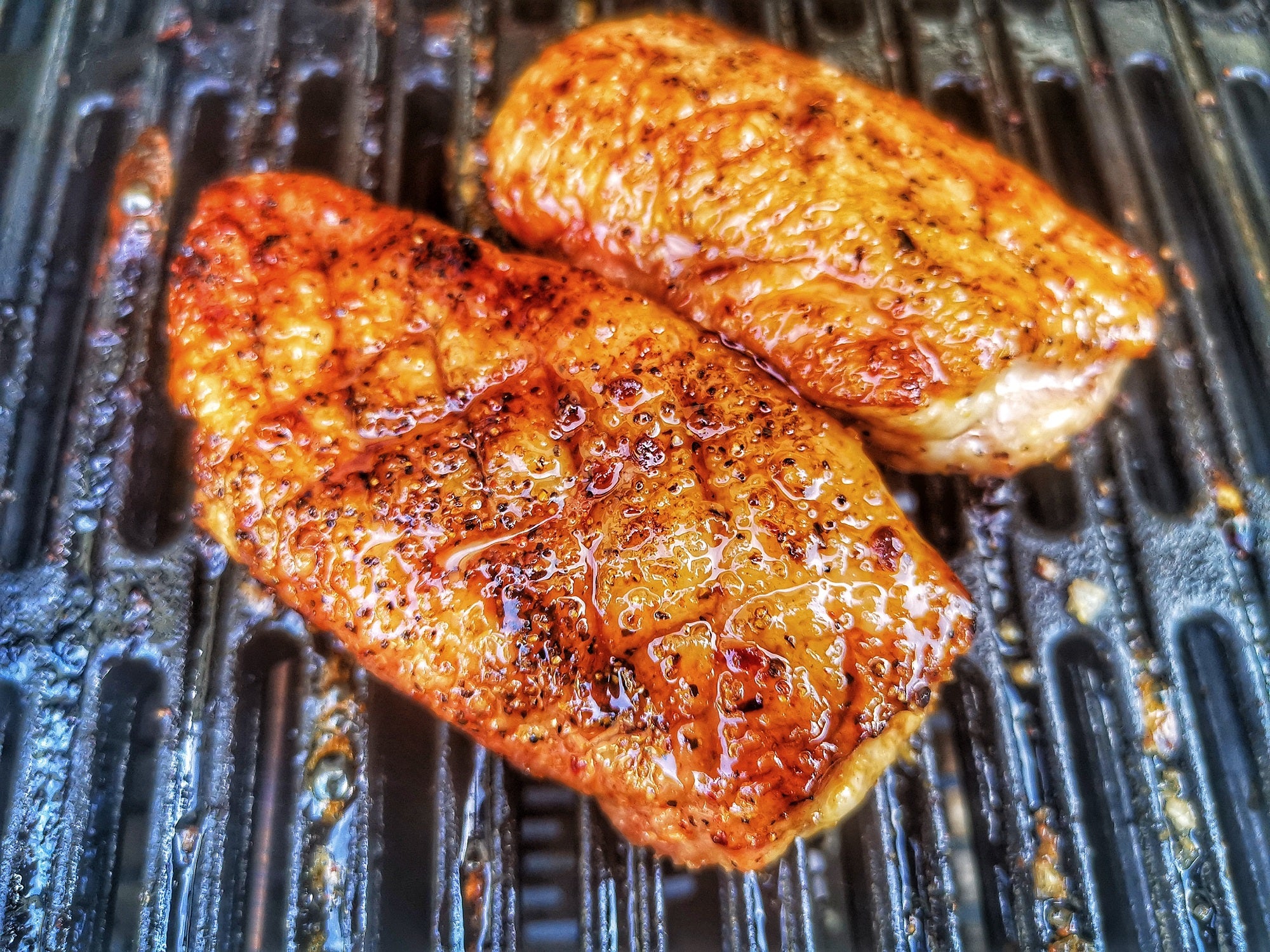 Slow Cooked Chili Duck Breast with Honey Glazed Taro Root Recipe
