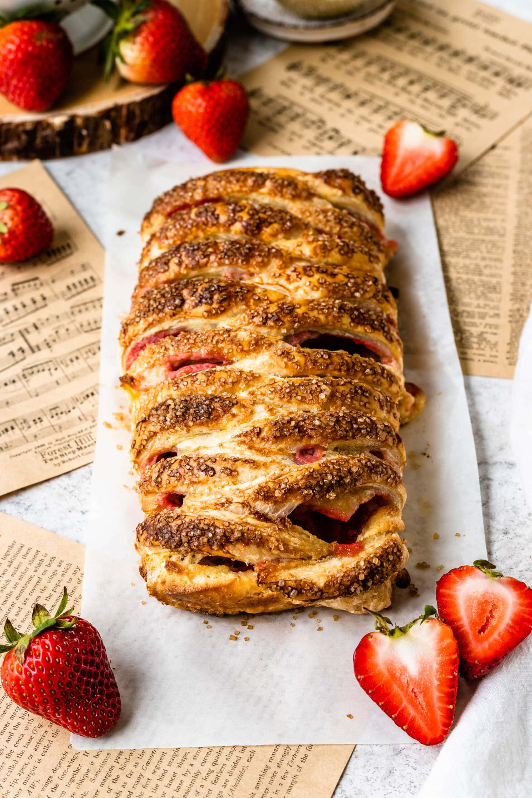Strawberry (or any Berry Really) Puff Pastry Braid Recipe