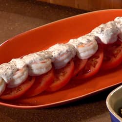 Tomato and Shrimp Salad with Horseradish Dressing
