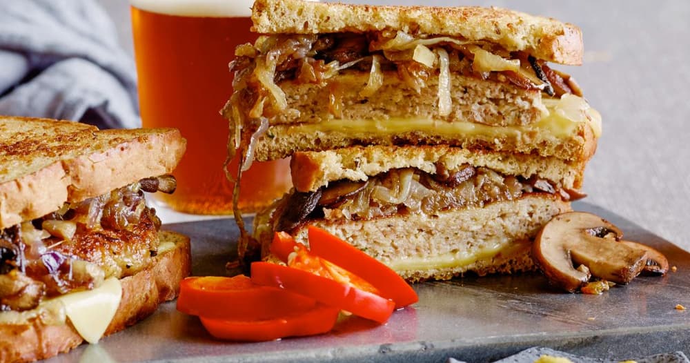 Turkey Burger Patty Melts Recipe
