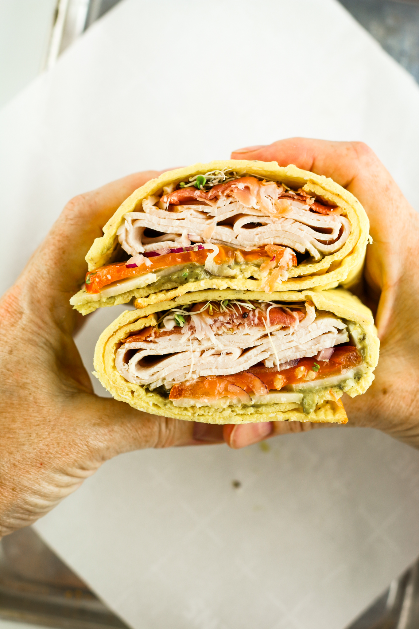 Turkey Club Cottage Cheese Wrap Recipe