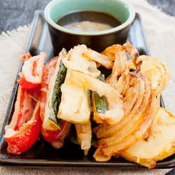 Vegetarian Tempura Fried Peppers Recipe