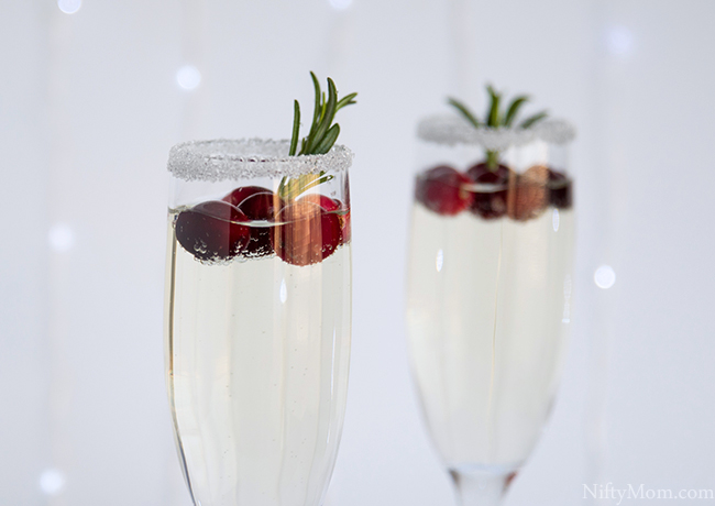 White Cranberry Fall Mimosa Recipe