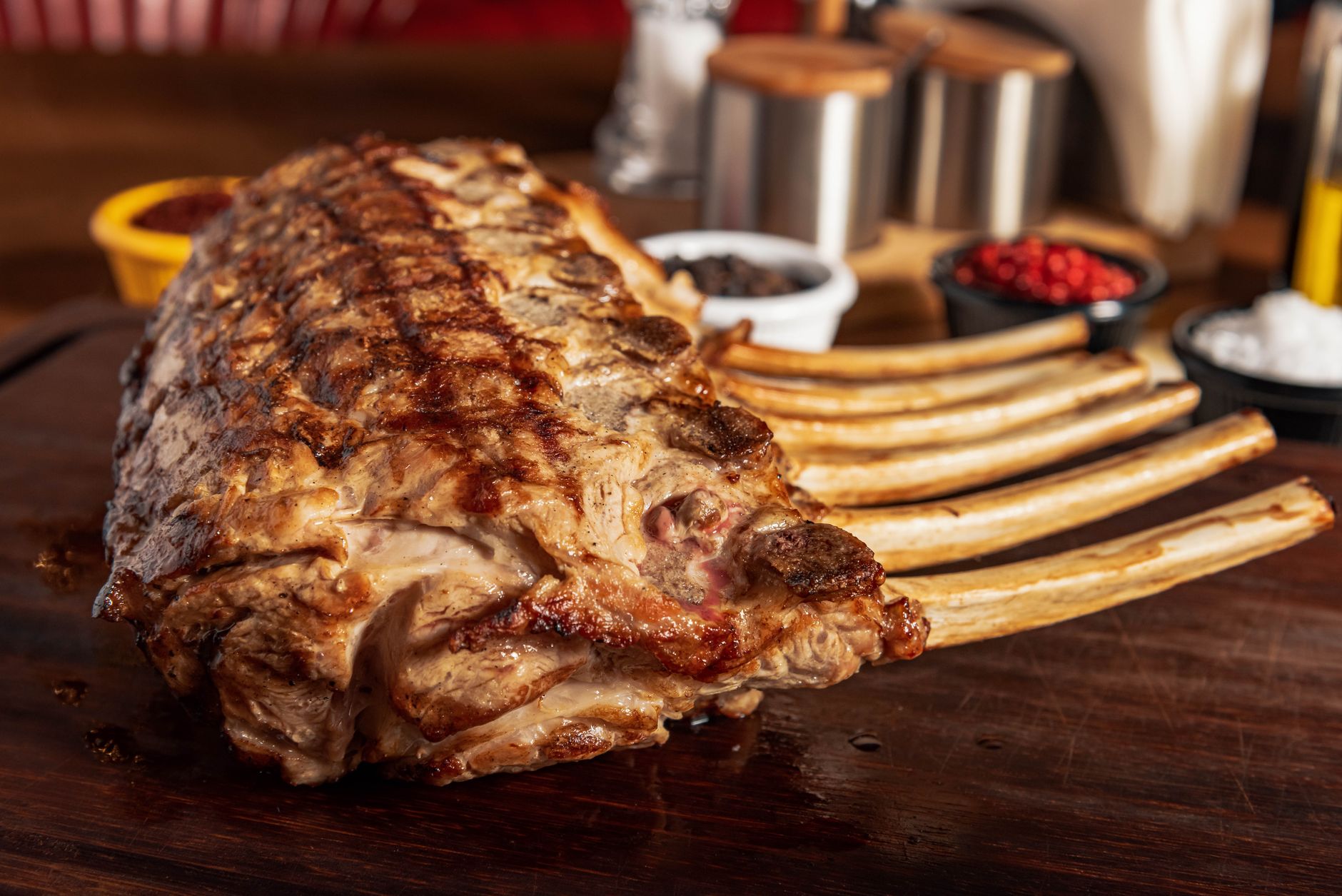 Air Fryer Rack of Lamb with Roasted Garlic Aioli