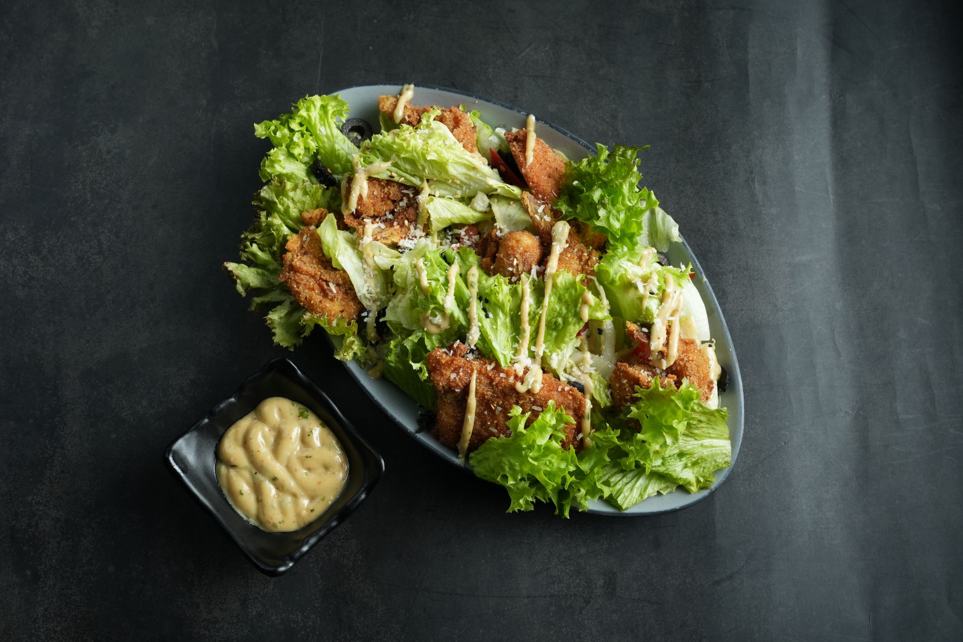 Crispy Almond Chicken with Apple-Fennel Salad