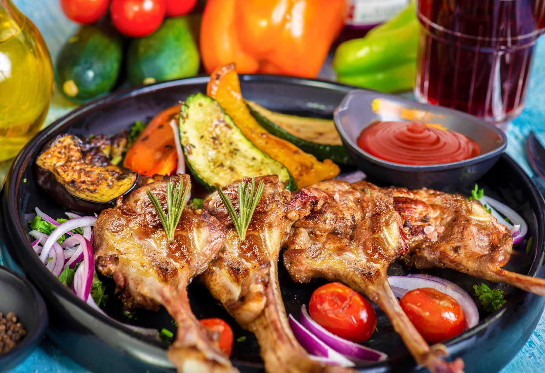 Lamb Chops with Garlic and Rosemary Recipe