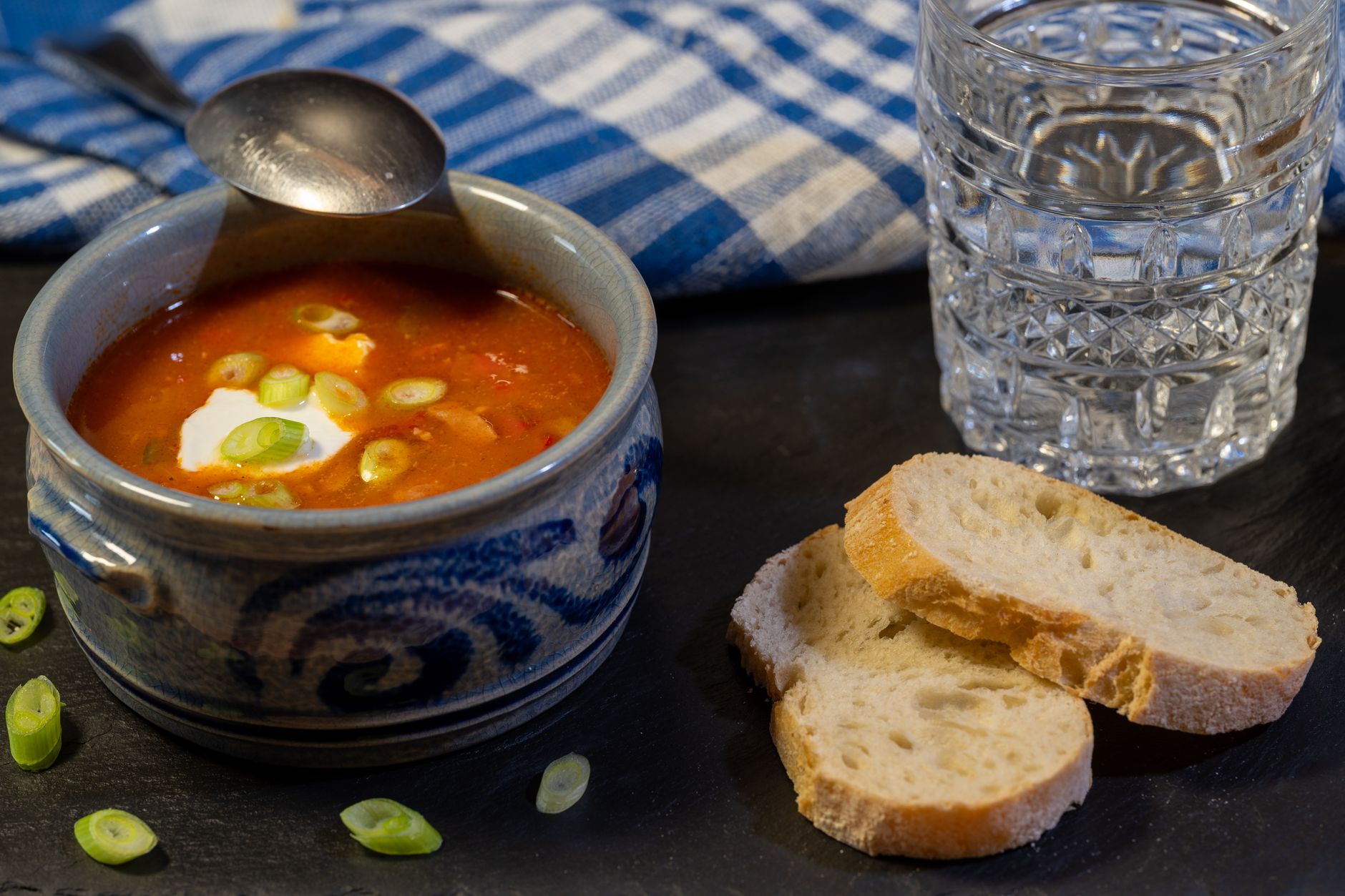 Black Bean Soup with Crab and Andouille Sausage Recipe