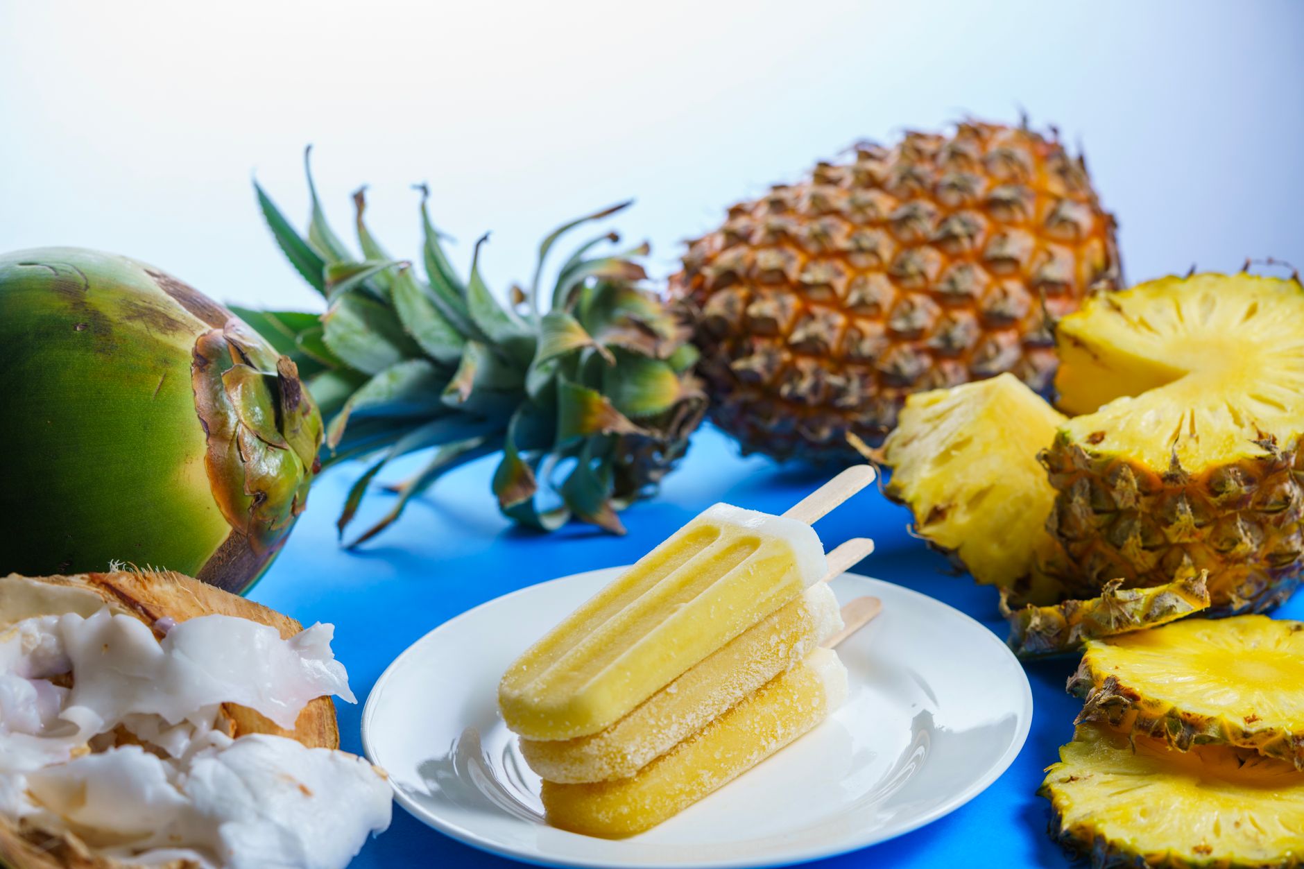 Coconut Cream Icebox Pie with Grilled Pineapple