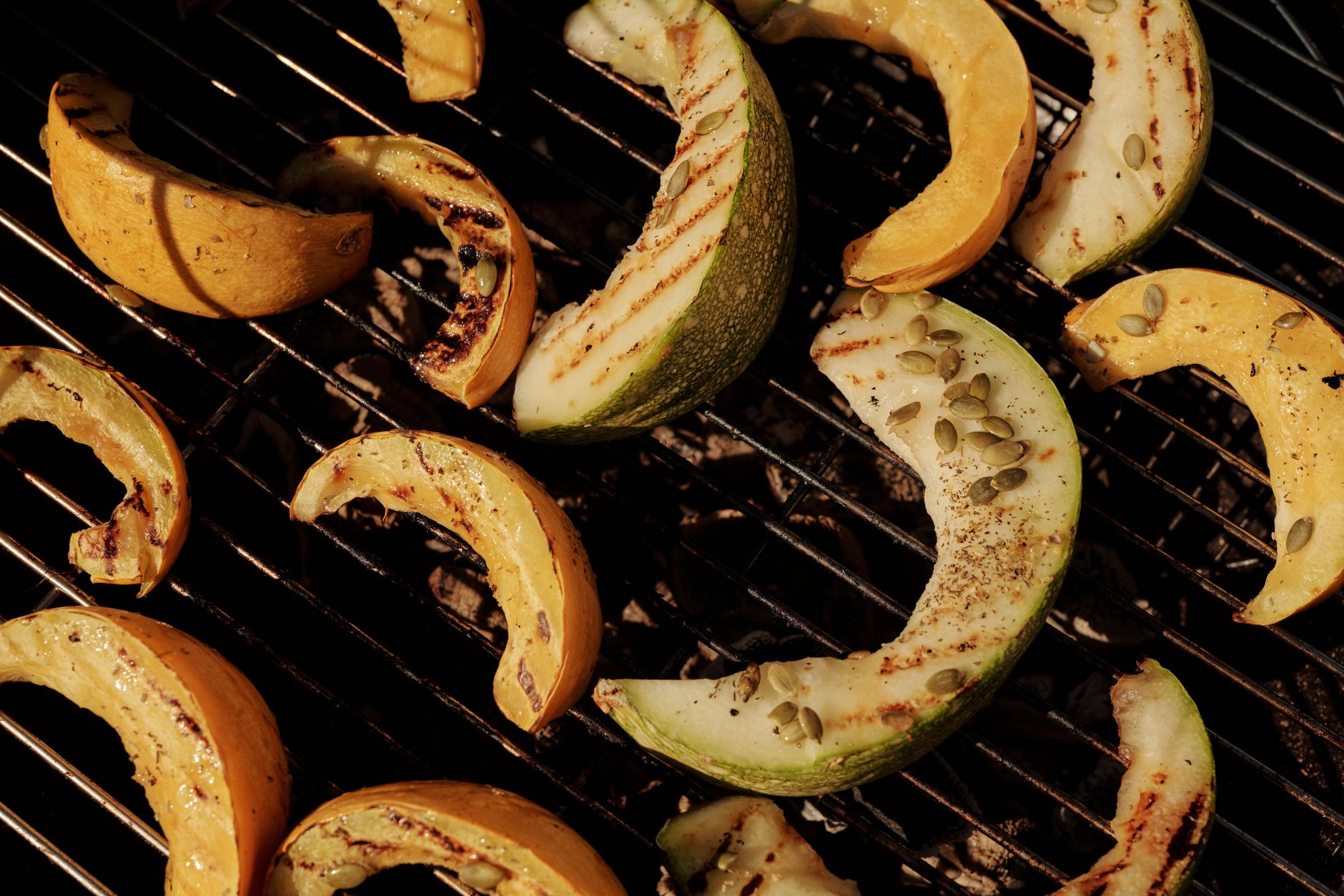 Grilled Maple-Glazed Acorn Squash