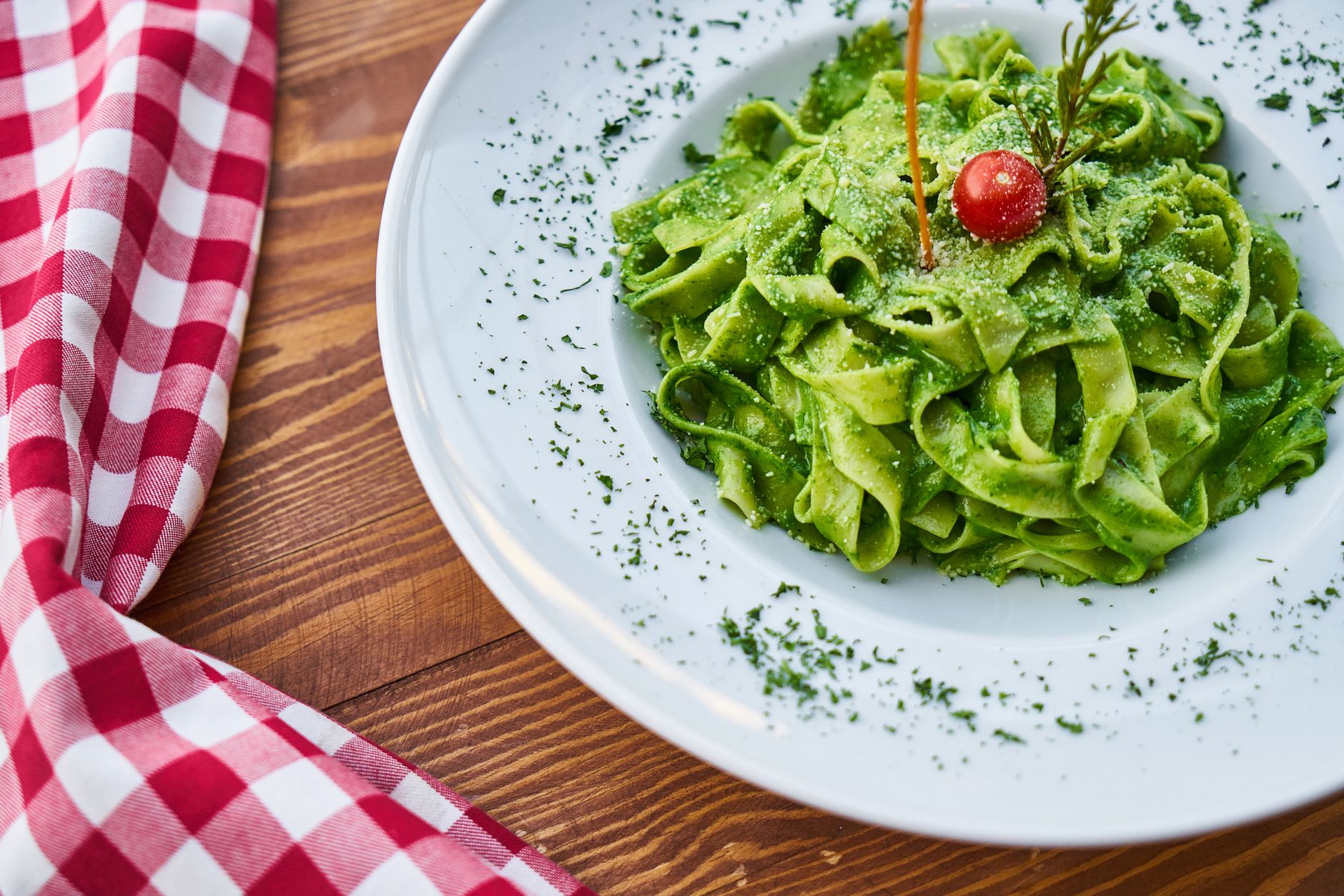Orecchiette with Truffle-Asparagus Pesto