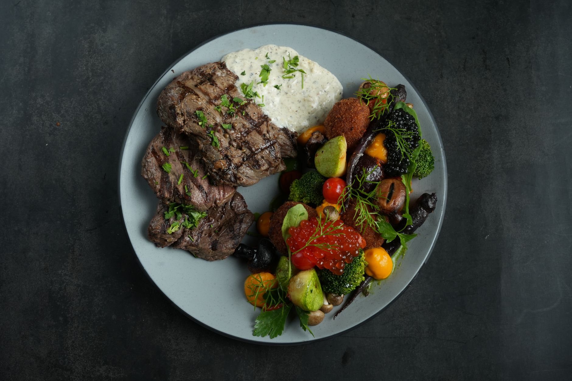 Steak Oscar with Stone Crab and Breezy Béarnaise Sauce