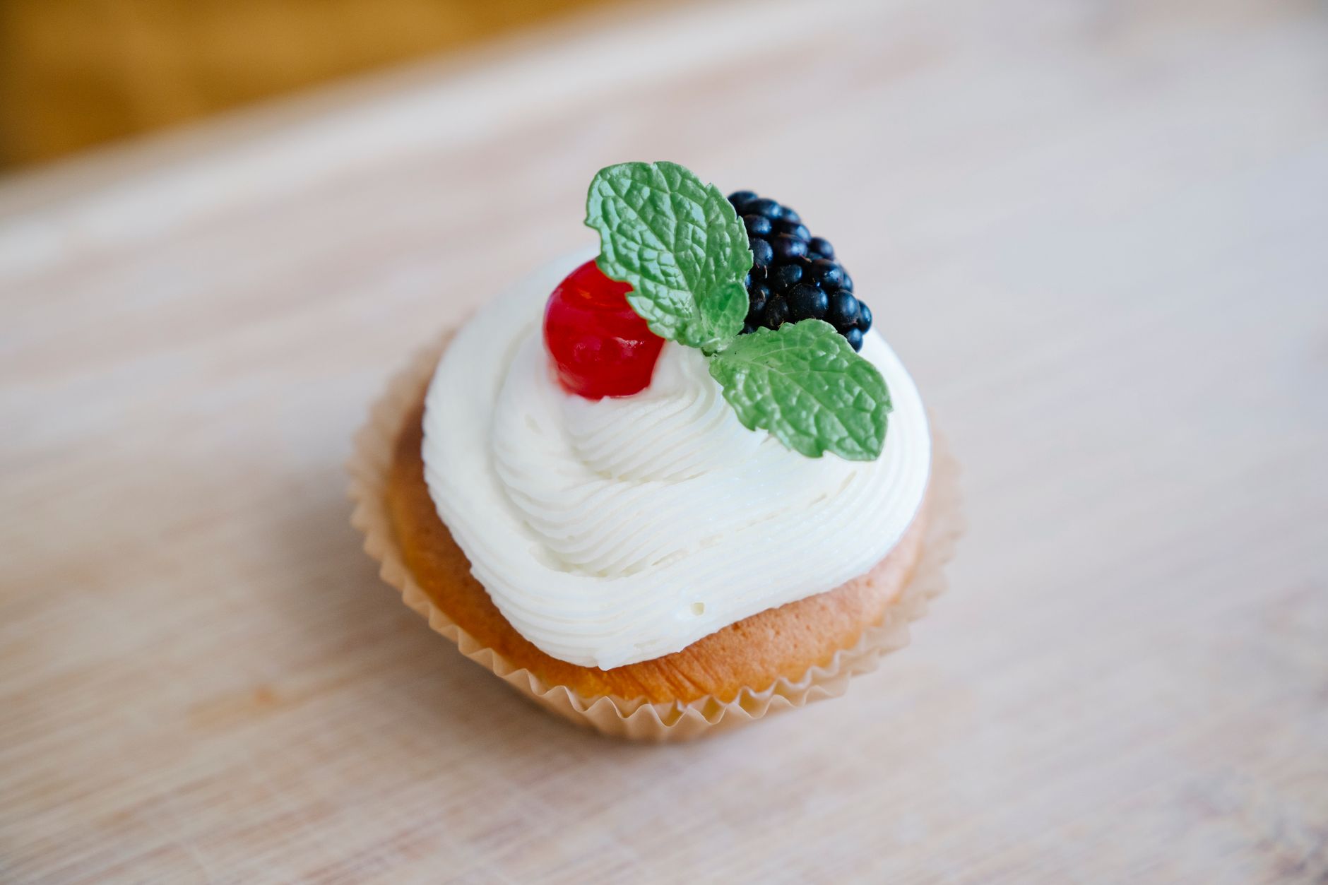 Lemon-Olive Oil Cupcakes with Coconut Whipped Cream