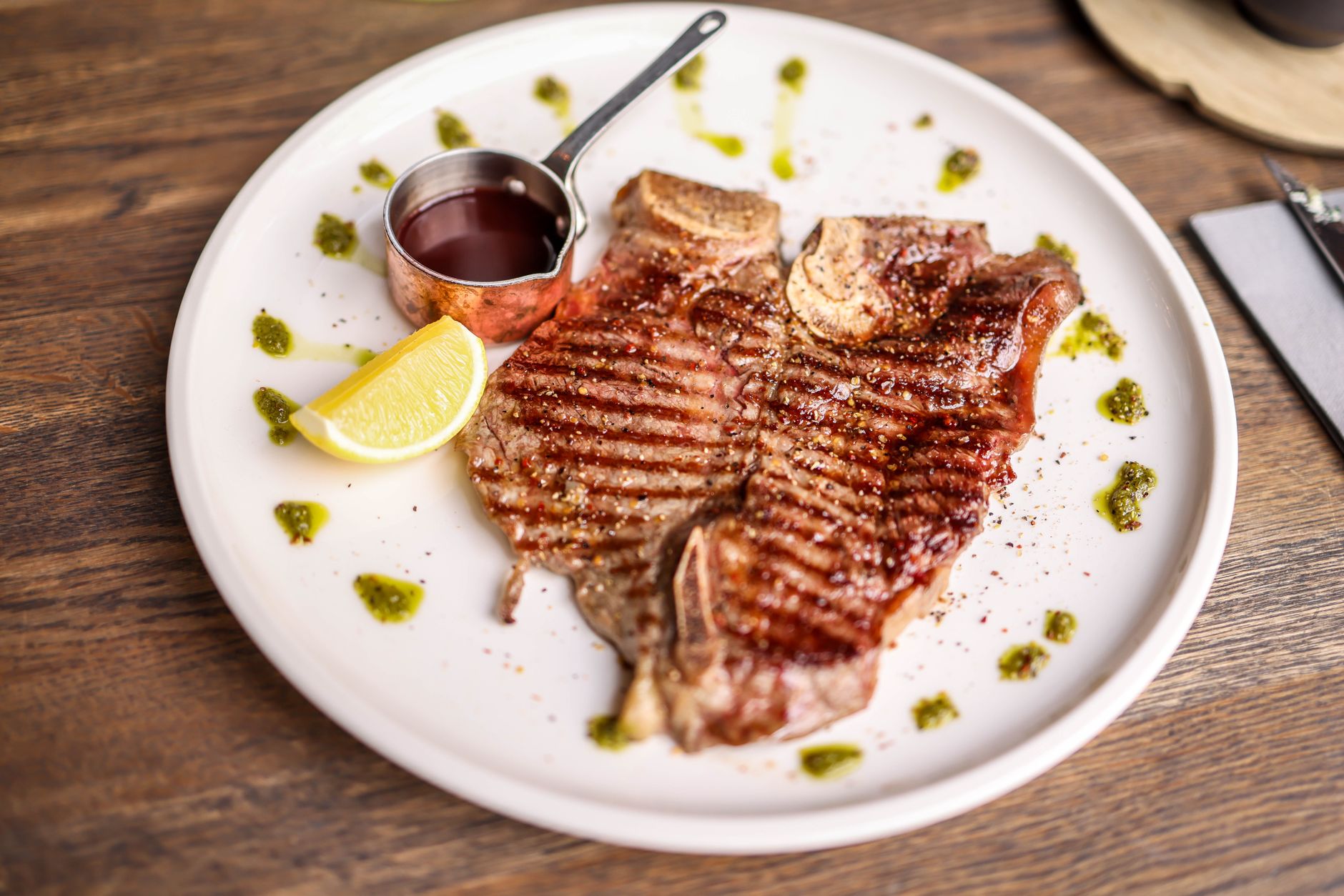Perfect Porterhouse Steak with Herb Butter