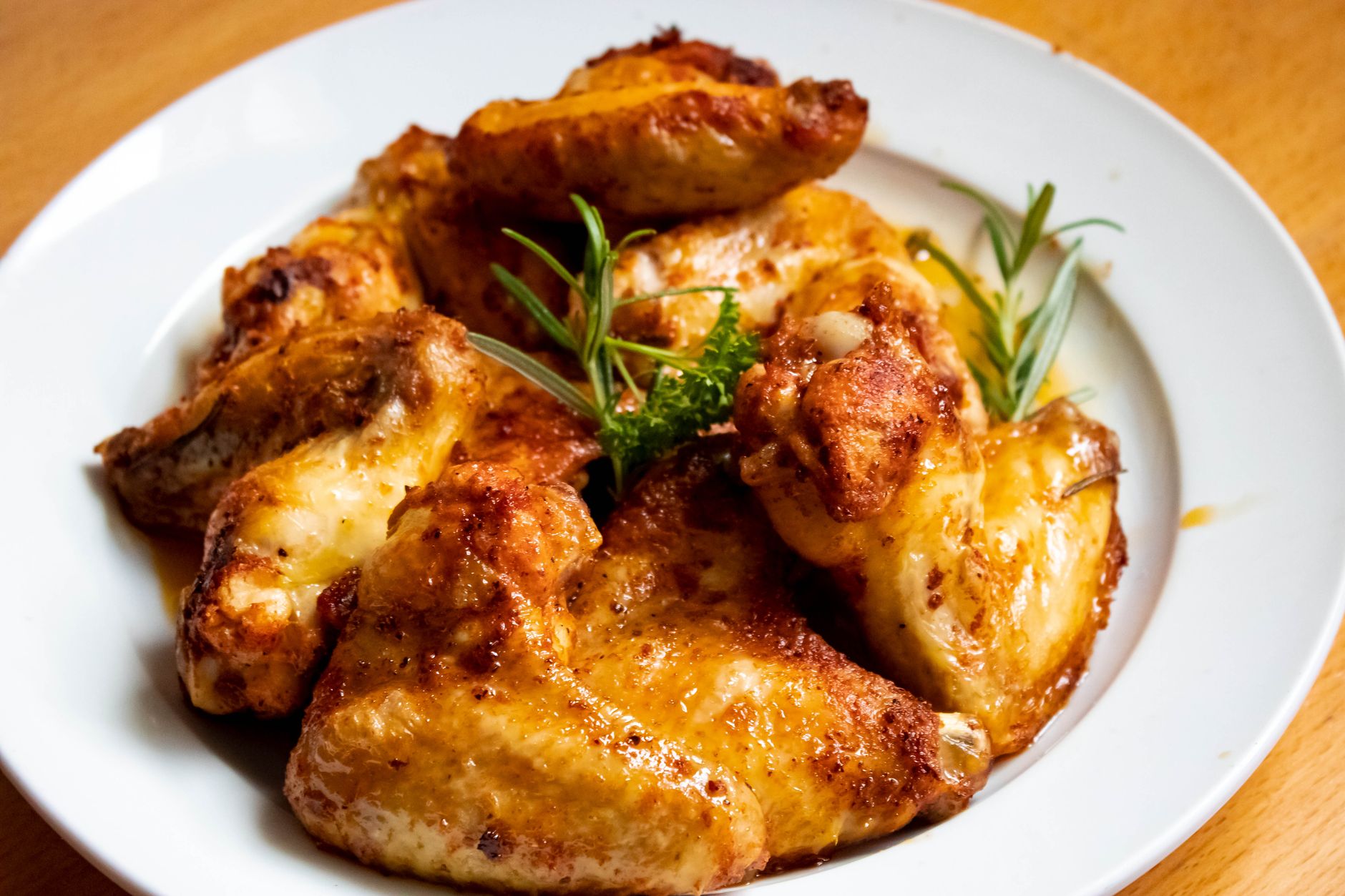 Crisp Chicken Wings with Chili-Lime Butter
