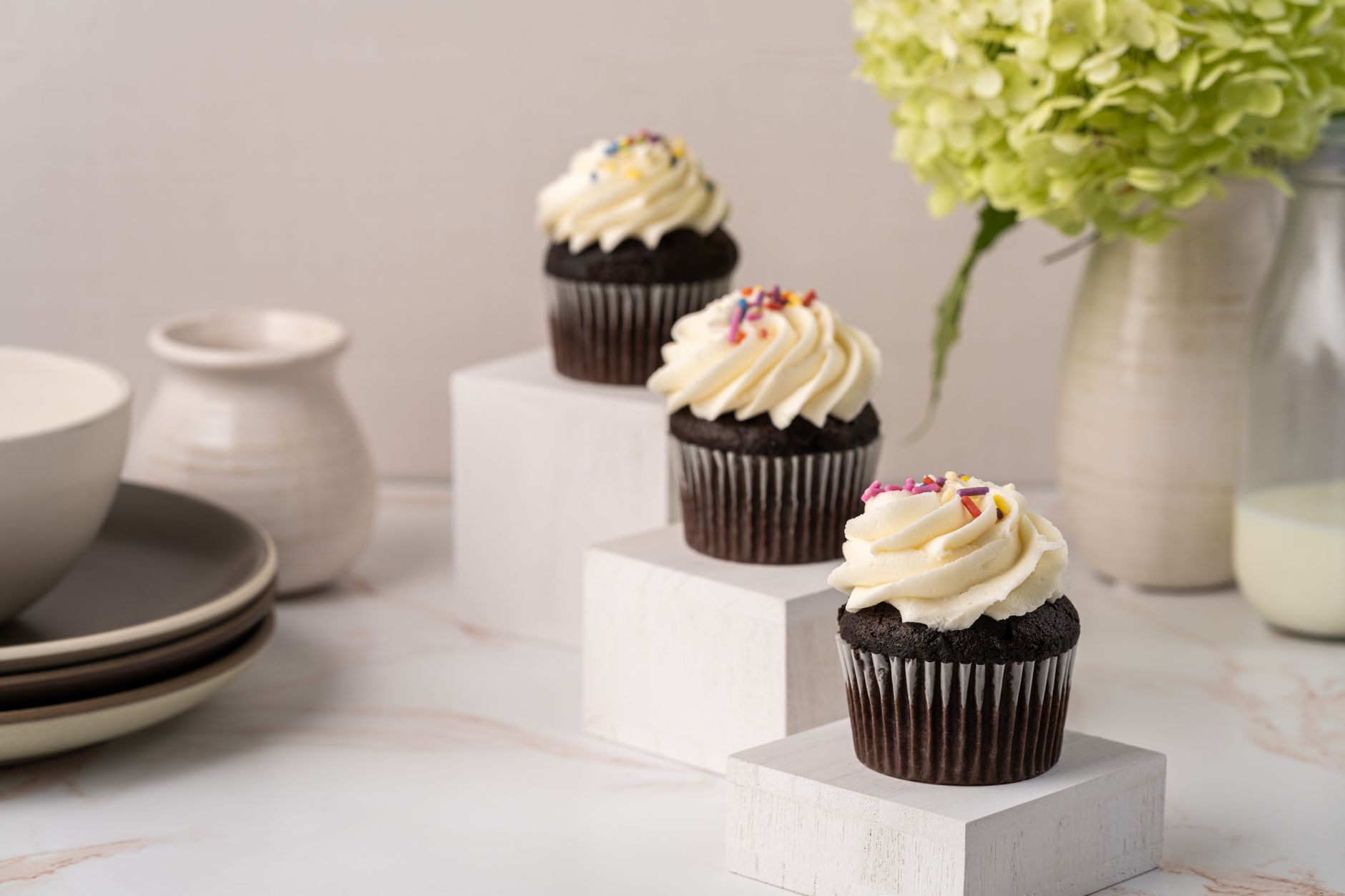 His and Hers Tuxedo Cupcake